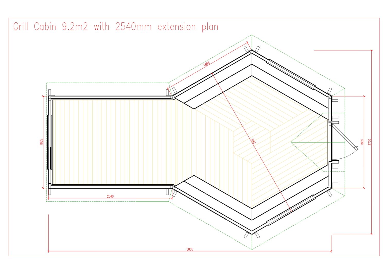 Grill ház 9,2 m2 plussz 4m2 szaunával - Image 2
